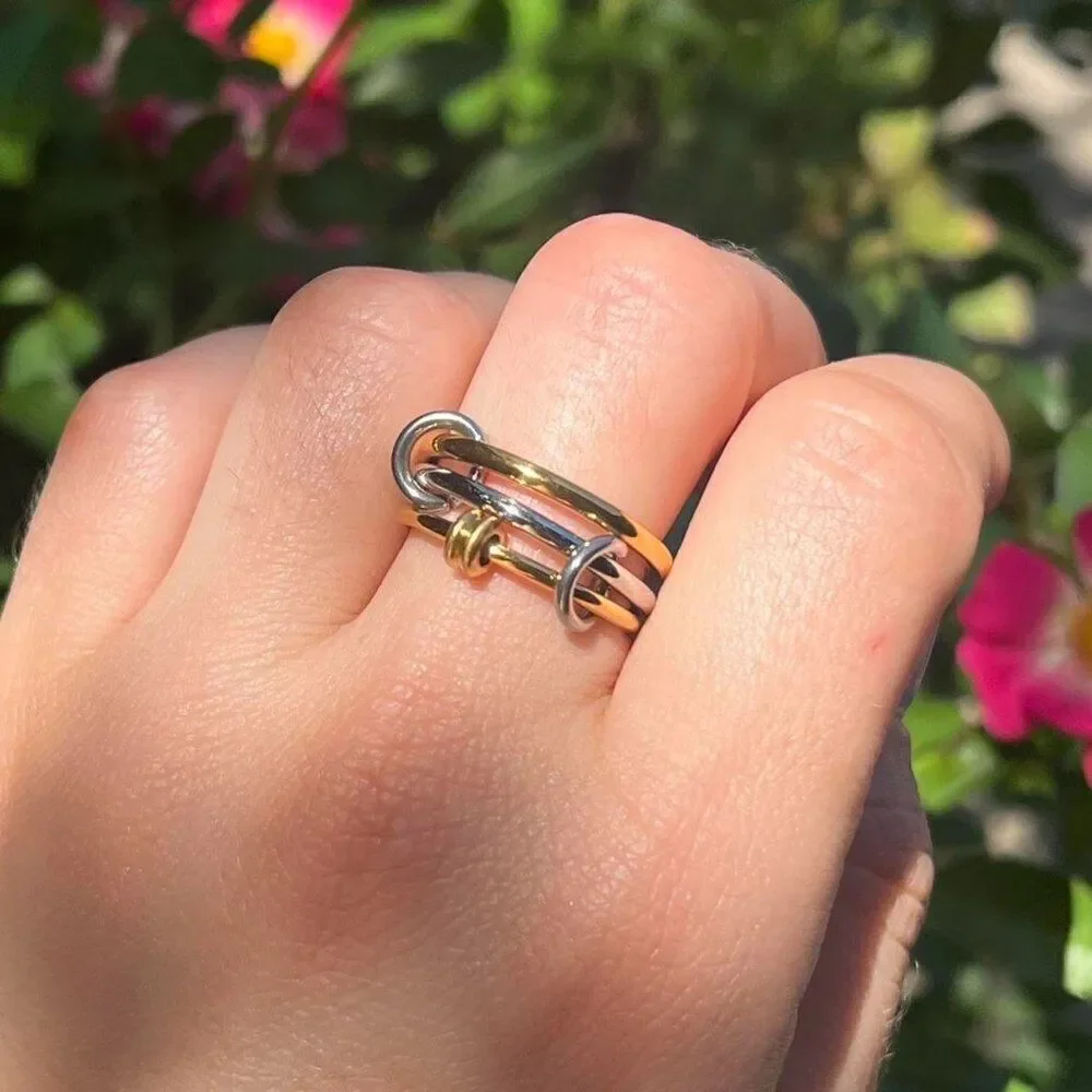 New! “Jaclyn” Mixed Metal 3-in-1 Ring